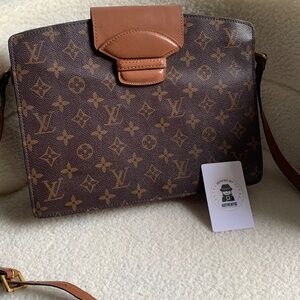 Louis Vuitton Courcelles Monogram Shoulder Messenger Bag